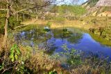 Large fish pond that will be flooded with the completion of the dam.