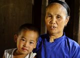 5228 Grandmother and grandson.