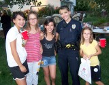Officer Warren Hangs with the Girls