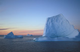 Iceberg in sunset East Greenland 4