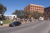 X in road, center of pic, is aproximate location of JFKs assassination