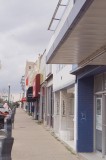 Shops along West Jefferson leading up to the Texas Theatre