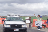 11:26:01 Last Protestor leaves in Texas State Highway Patrol Car