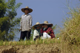 Workers at the river side