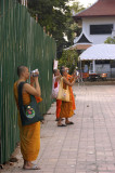 Photographing monks