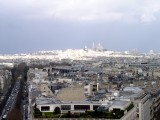 The Sacre-Coeur Church in the distance.