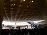 There were large crowds in the lobby area. Interest ceiling!