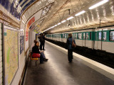 Catching the Metro. Excellent system.