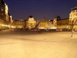 The Louvre at night