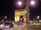 At the end of Champs Elysees is the Arc.