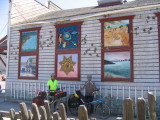 Interesting town murals.