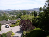 View down to the street and beyond.