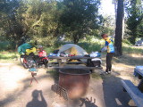 Our camp at New Brighton State Beach.