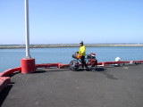 We had breakfast at the marina.