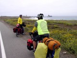 Old lighthouse in the distance.