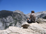 Tokopah Falls is 1,600 feet below.