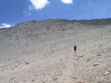 Dick leads the final climb to the top.