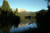 Mt. Lassen across Manzanita Lake.