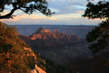 Sunset on the rim
