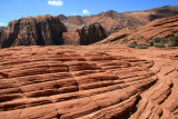 Hking the sandstone formations of Snow Canyon