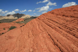 Hking the sandstone formations of Snow Canyon