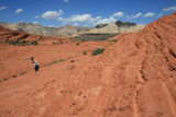 Hking the sandstone formations of Snow Canyon