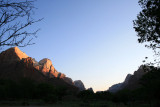 Morning light from the camp