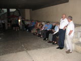 Waiting to board the boat