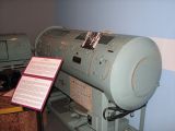 Iron lung used in the 1940s and 50s.