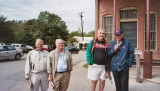 Don Coppock, William Hardey, Bill Chilcoat and Tour Guide Bill Merriman at Gruene
