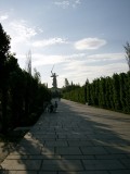 The avenue leading up to the monument