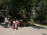 Bridal group in Panfilov Park, Almaty