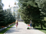 View of Zenkov Cathedral, Panfilov Park