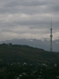 Communications tower next to Kok-Tobe hill