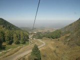 Cable car up to new ski development east of Almaty