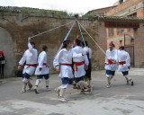 Typical Basque folkloric dance in Viana