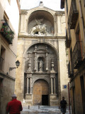 Portico of Iglesia de Santiago el Real in Logroo