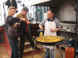 Eduardo preparing the delicious paella