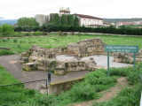 Ruins of the old pilgrim hospital San Juan de Acre in Navarrete