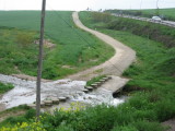 Overflown camino past Redecilla