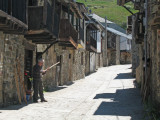 A solitary walking stick maker in El Acebo