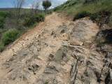 A look back at the stony descent into Molinaseca