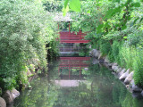 van saun park bridge and reflection