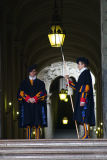 Swiss Guard at the Bronze Door of the Vatican