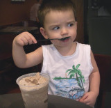 Notice that I've mastered this spoon thing now.