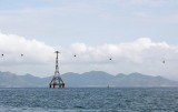 Cable car and tower