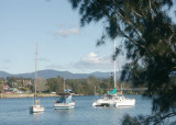 Three different styles of boat