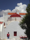  Mykonos Church with tourist in red.jpg