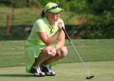 Morgan Pressel waiting on the green