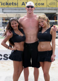 Maxim Models Meridith and Jessica with AVP Pro Austin Rester